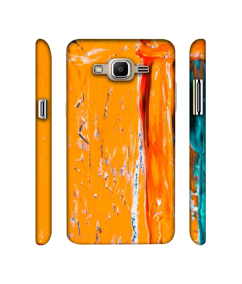 Amazon Brand - Solimo Designer Gold Yellow Paint 3D Printed Hard Back Case Mobile Cover for Samsung Galaxy J2 Prime