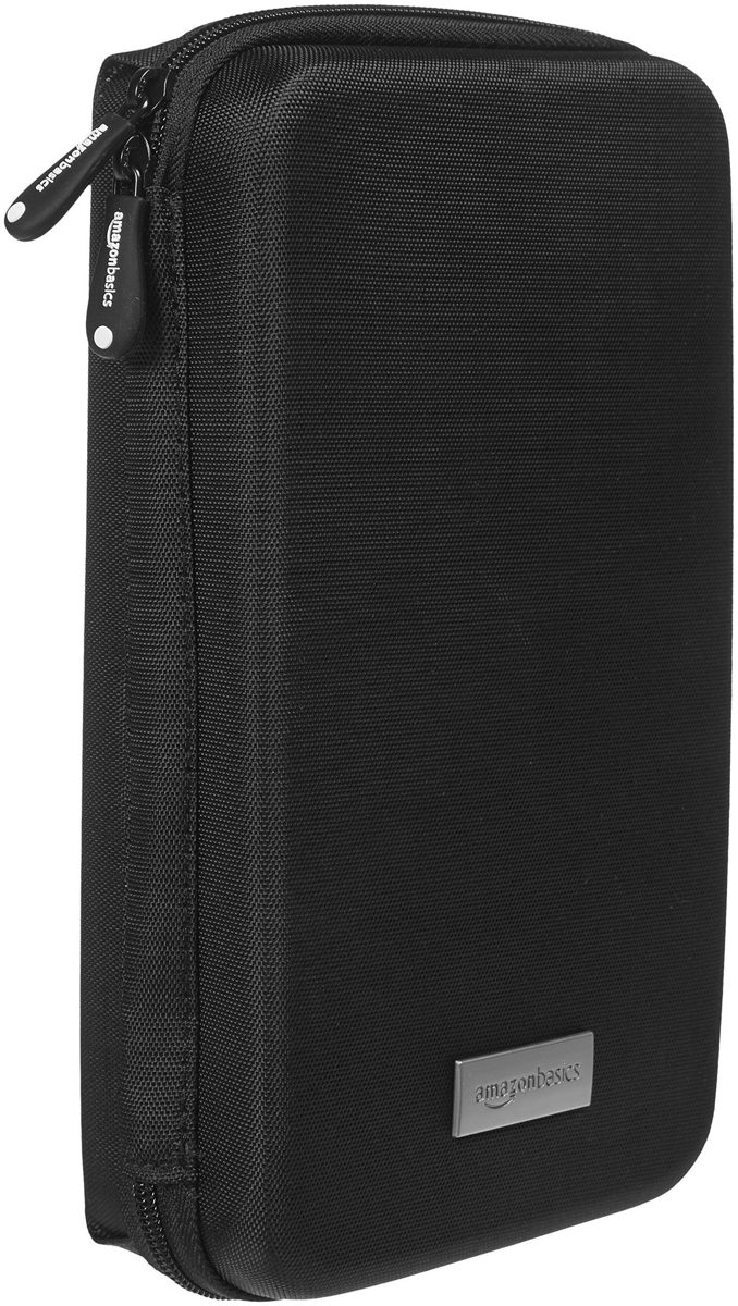 (Renewed) AmazonBasics Universal Travel Case for Small Electronics and Accessories (Black)