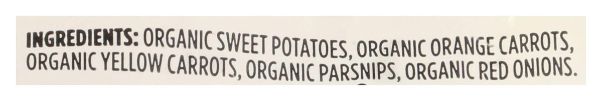 365 Everyday Value, Organic Root Vegetables (Sweet Potatoes, Orange Carrots, Yellow Carrots, Parsnips, and Red Onion), 16 oz, (Frozen)