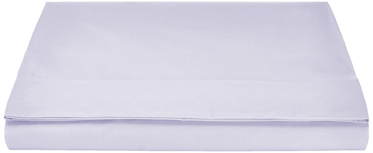 Pinzon by Amazon Everyday Cotton Flat Sheet, Single - Lilac