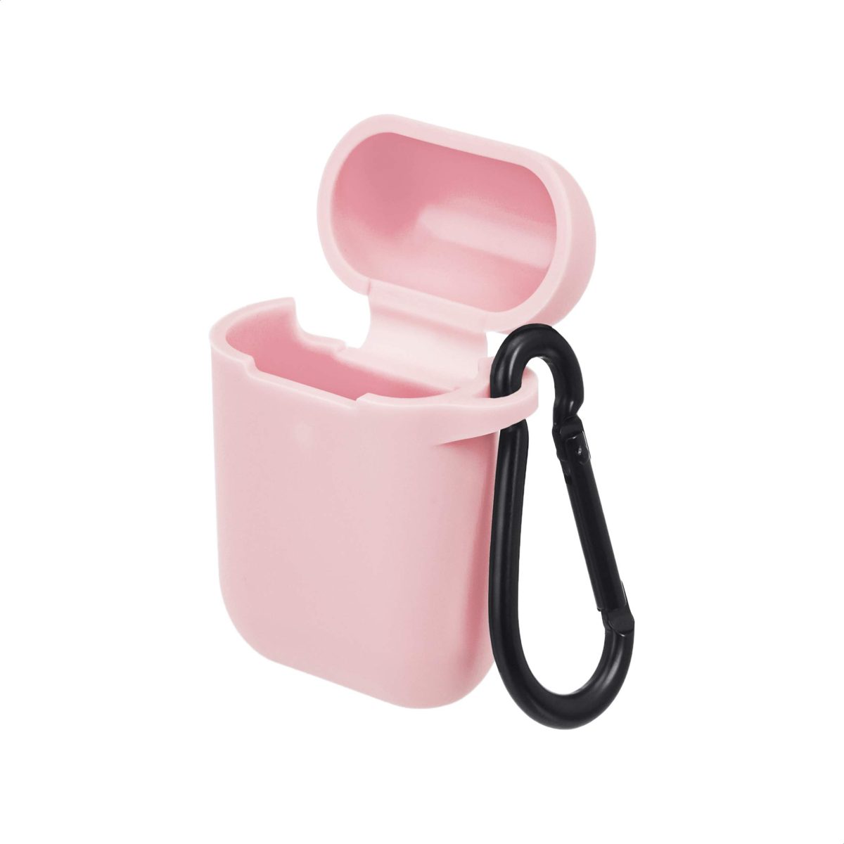 AmazonBasics Premium AirPods Case Compatible with Apple AirPods 1st and 2nd Generation Pink