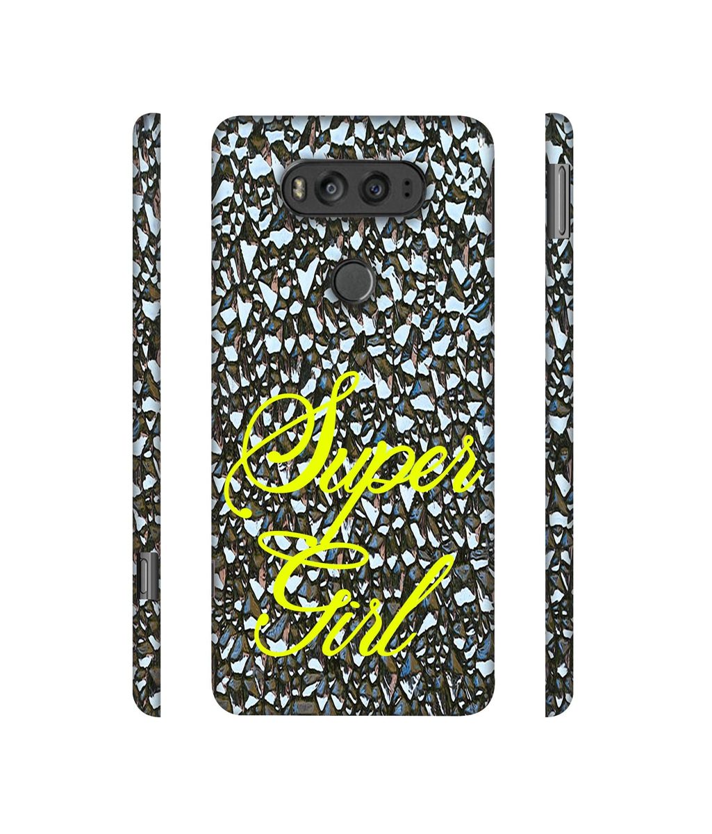 Amazon Brand - Solimo Designer Super Girl On Foil 3D Printed Hard Back Case Mobile Cover for LG V20