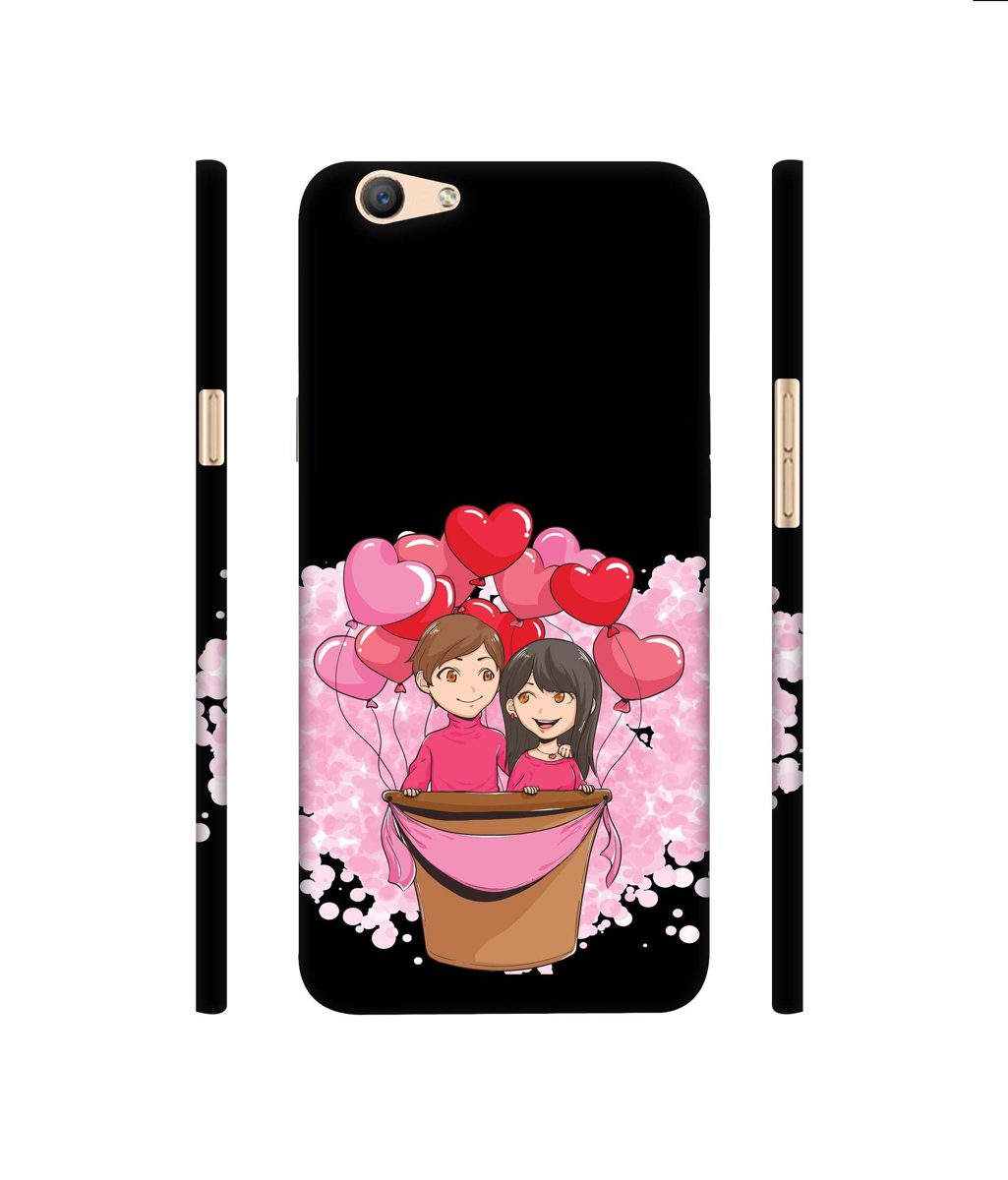 Amazon Brand - Solimo Designer Boy and Girl 3D Printed Hard Back Case Mobile Cover for Oppo F1s