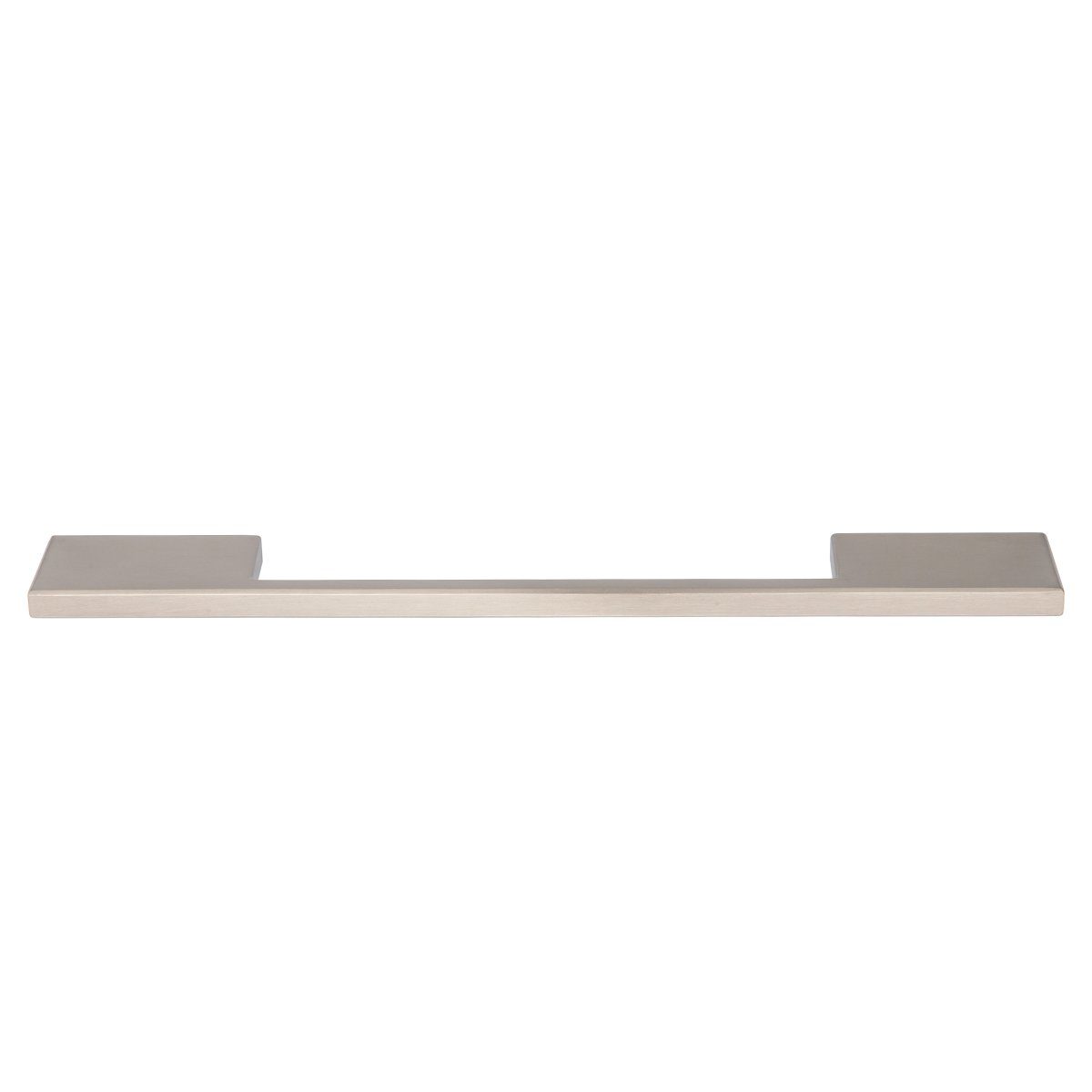 AmazonBasics Wide Modern Die Cast Cabinet Handle, 6.3" center to center, Satin Nickel, 10-Pack