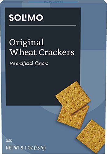 Amazon Brand - Solimo Wheat Crackers, Original Flavor, 9.1 ounce