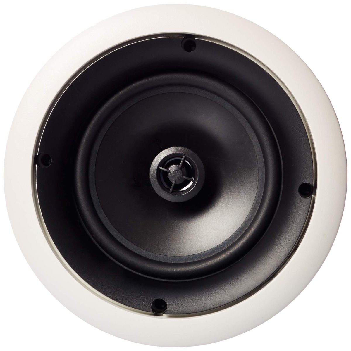 AmazonBasics 6.5" Round In-Ceiling In-Wall Mounted Speakers, Set of 2