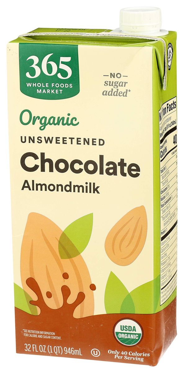 365 by Whole Foods Market, Organic Unsweetened Almond Milk, Chocolate, 32 Fl Oz