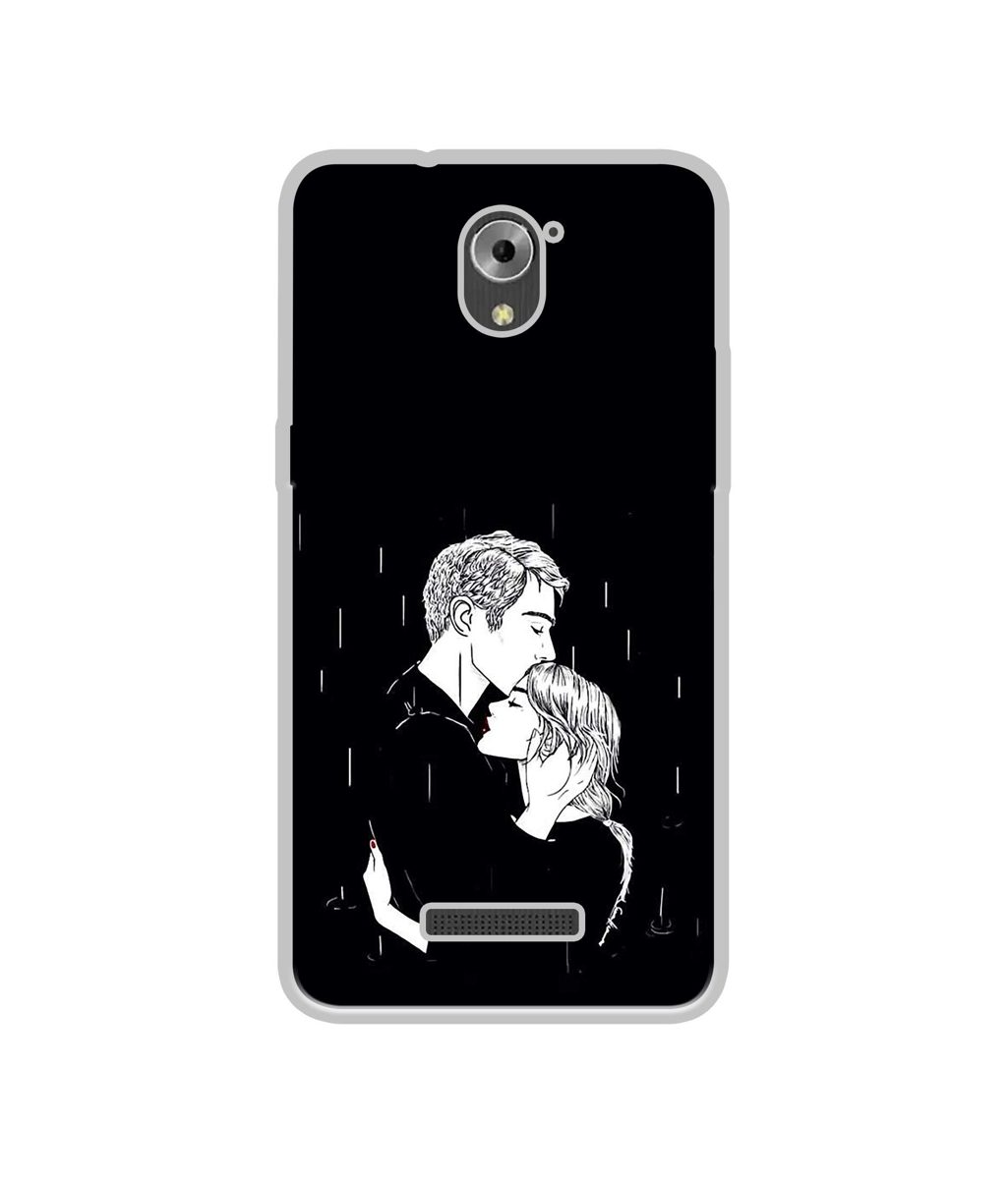 Amazon Brand - Solimo Designer Couples Standing in Rain UV Printed Soft Back Case Mobile Cover for Coolpad Mega 3