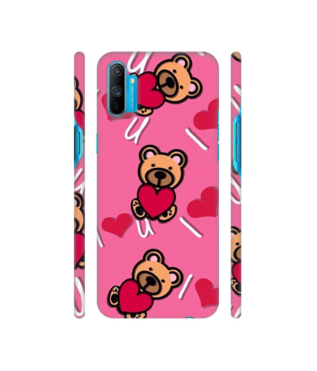 Amazon Brand - Solimo Designer Heart Holding Bear 3D Printed Hard Back Case Mobile Cover for Realme C3