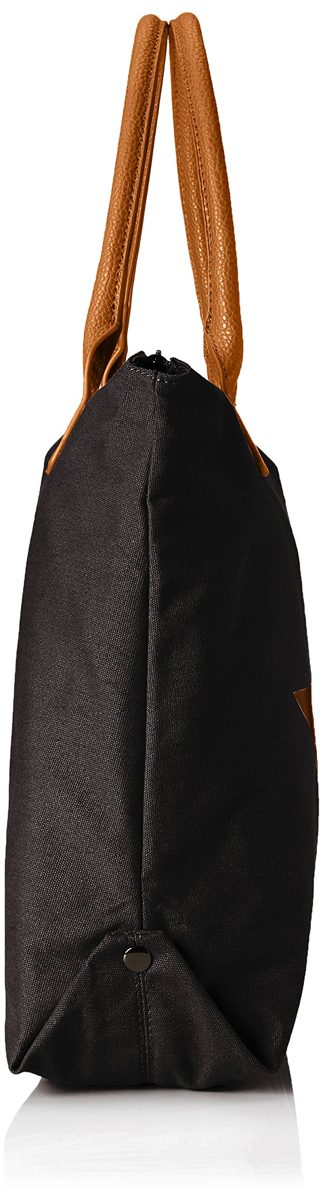 handbag Stella, Black Cognac