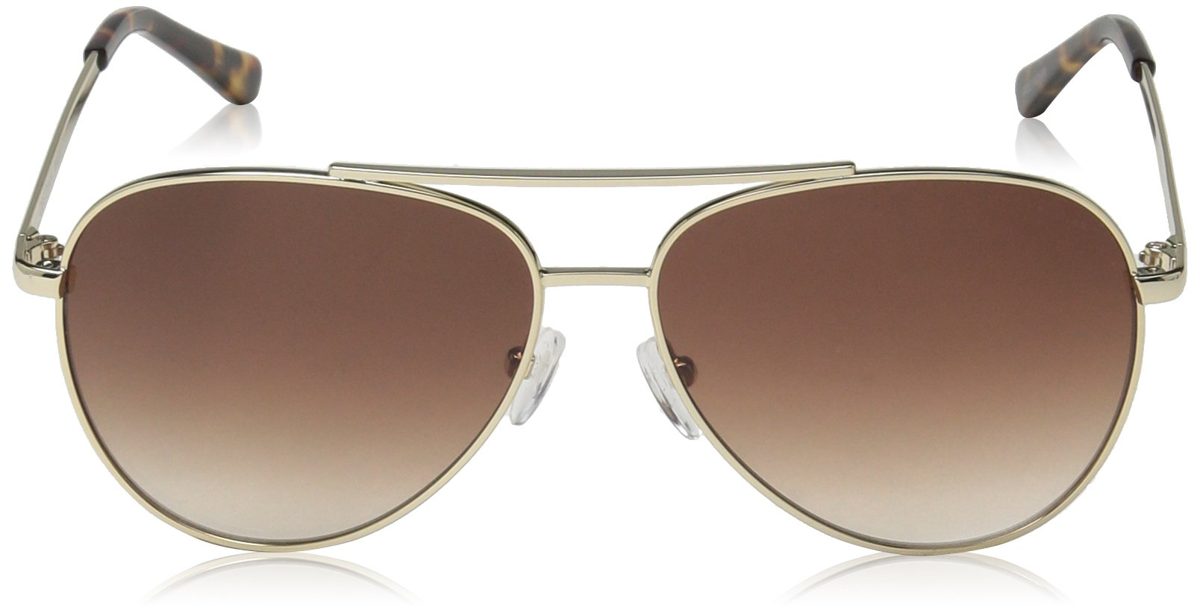 Obsidian Sunglasses for Women or Men Aviator Frame 01, Gold, 58 mm