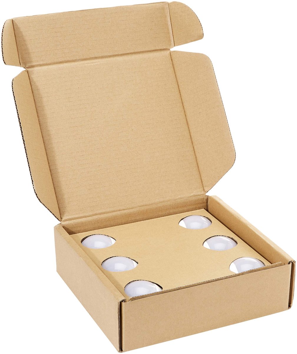 AmazonBasics Professional LED E27 Edison Screw Bulb, 75W Equivalent, Warm White - Pack of 6