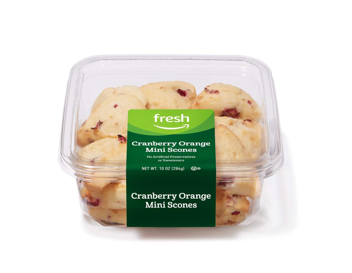 Fresh Brand – Cranberry Orange Mini Scones, 10 oz (FROZEN)