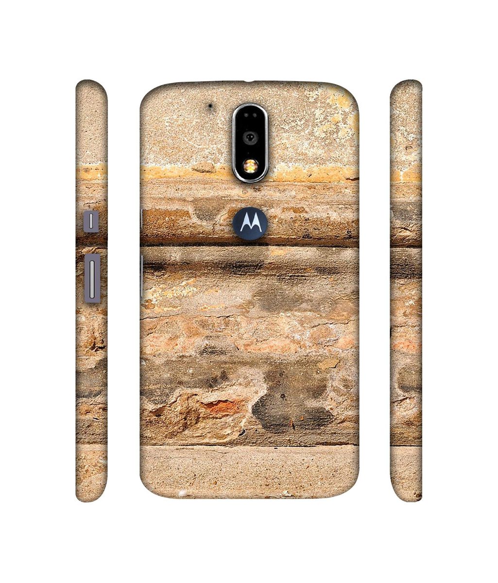 Amazon Brand - Solimo Designer Rushed Marble 3D Printed Hard Back Case Mobile Cover for Motorola Moto G4 Plus (with Logo Cut)