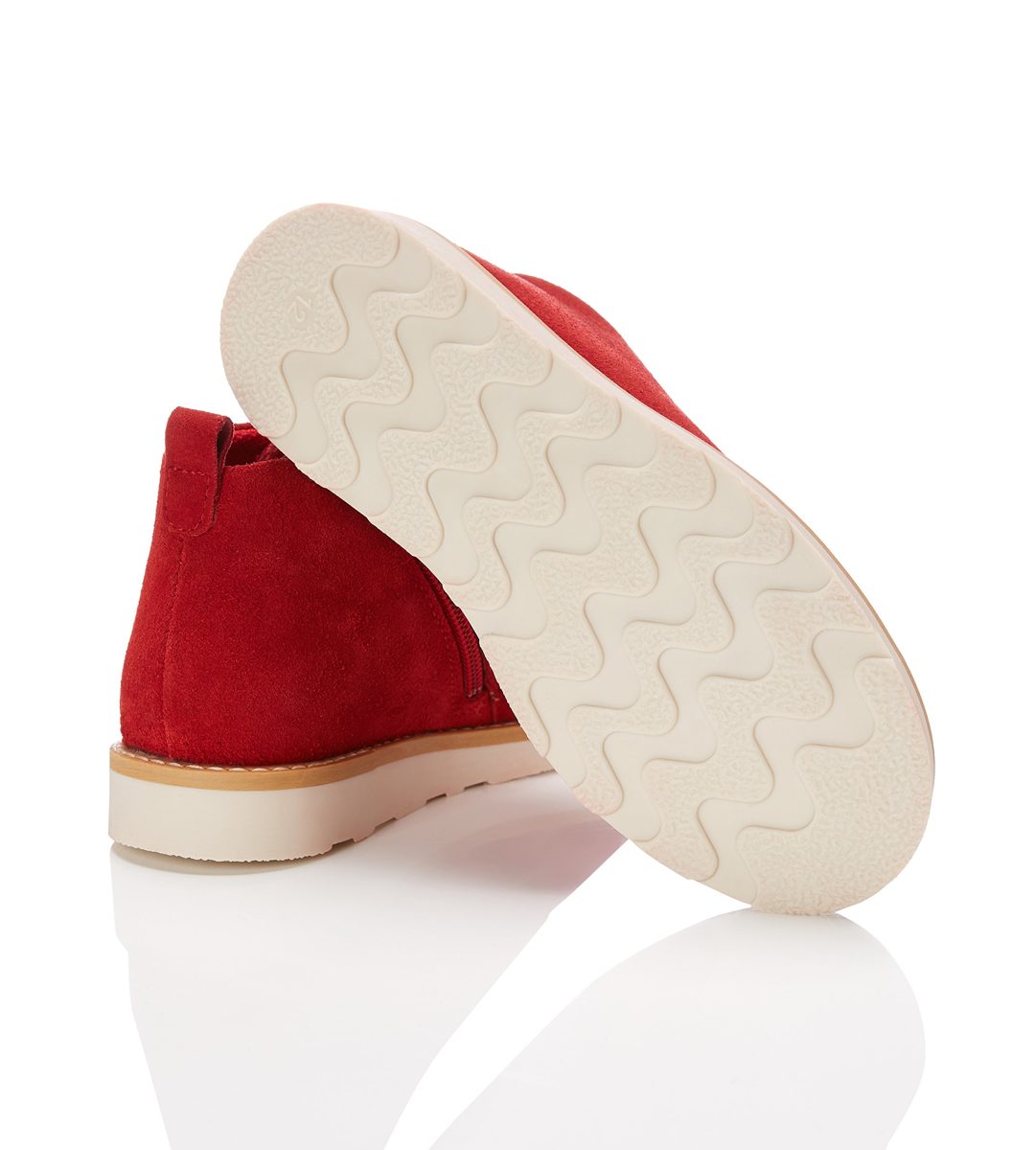Red Wagon Girls' Muck Desert Boots, 9 us Little Kid Red
