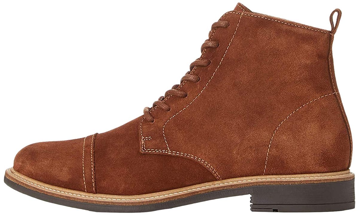 Amazon Brand - find. Men's Leather Lace Up, Brown, US 11.5