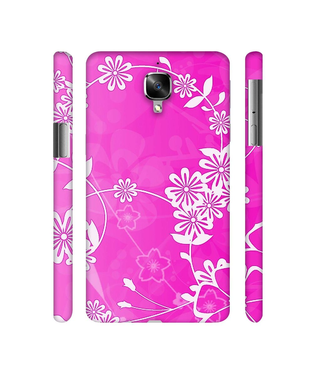 Amazon Brand - Solimo Designer Flower Pattern 3D Printed Hard Back Case Mobile Cover for OnePlus 3 / OnePlus 3T