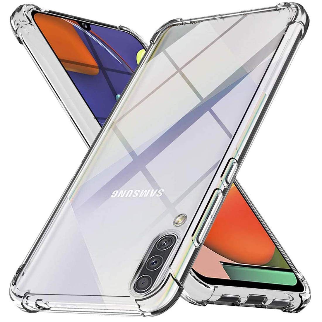 Amazon Brand - Solimo Mobile Cover (Soft & Flexible Back case) for Samsung Galaxy A30s (Transparent)