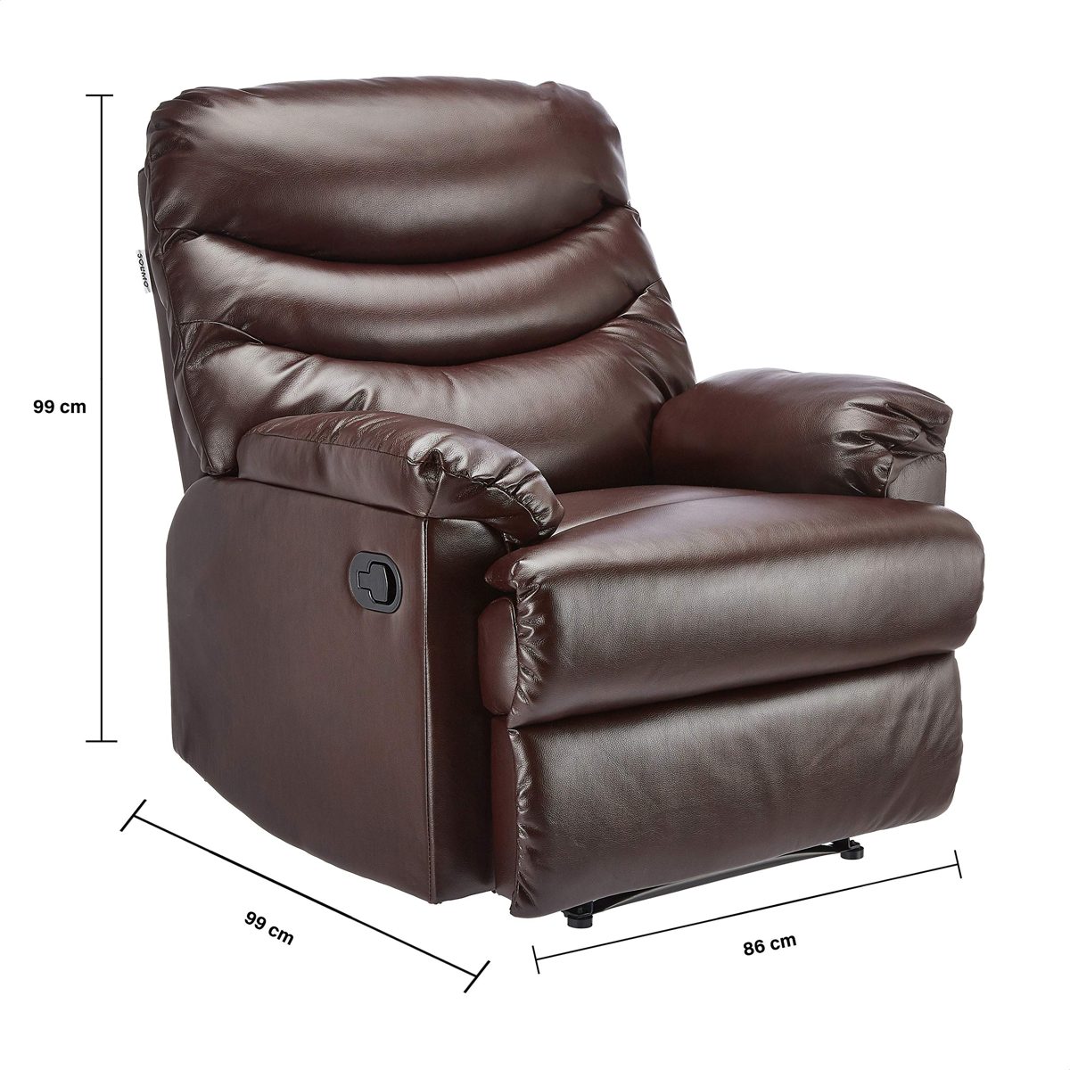 Amazon Brand - Solimo Serpens Single Seater Leartherette Recliner