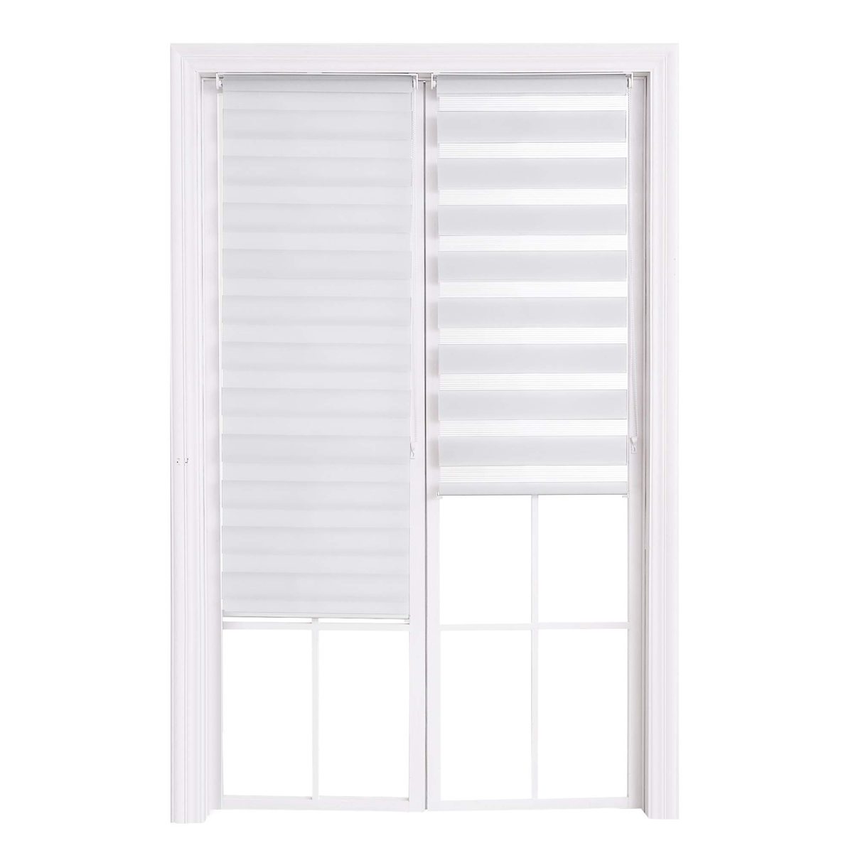 UMI by Amazon Doppelrollo Klemmfix ohne Bohren Weiß HxB: 220x80 cm