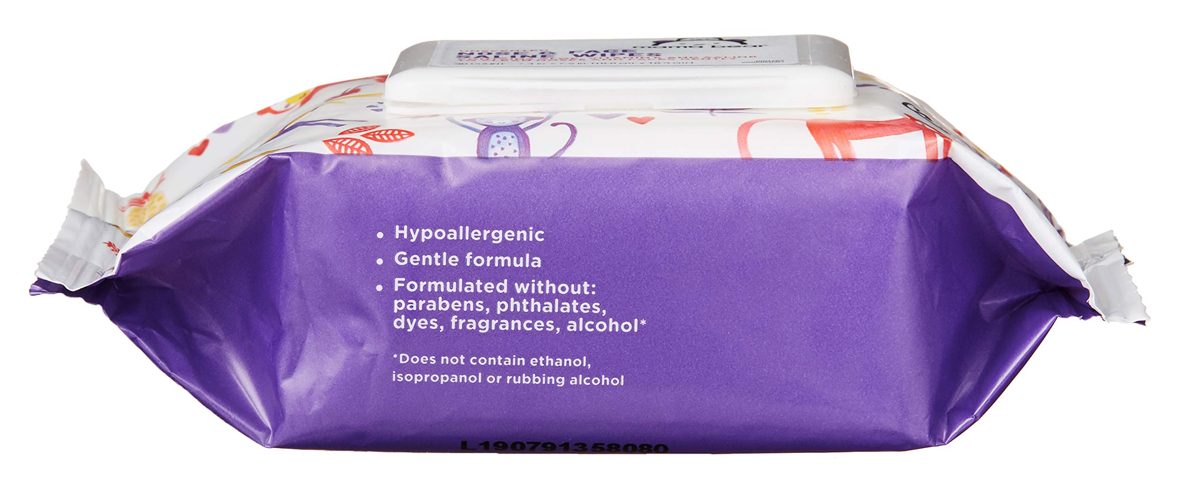 Amazon Brand - Mama Bear Saline Nose and Face Baby Wipes, Hypoallergenic, Unscented, 180 Count (6 Packs of 30 Wipes)
