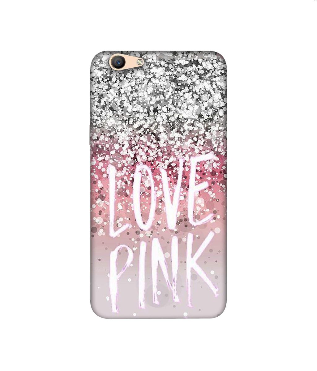 Amazon Brand - Solimo Designer Love Pink 3D Printed Hard Back Case Mobile Cover for Oppo F1s