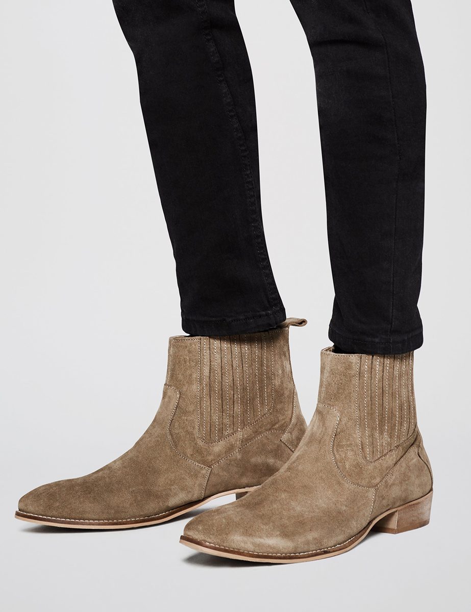 Amazon Brand - find. Men’s Carlisle Chelsea Boots, Brown (Taupe), US 10