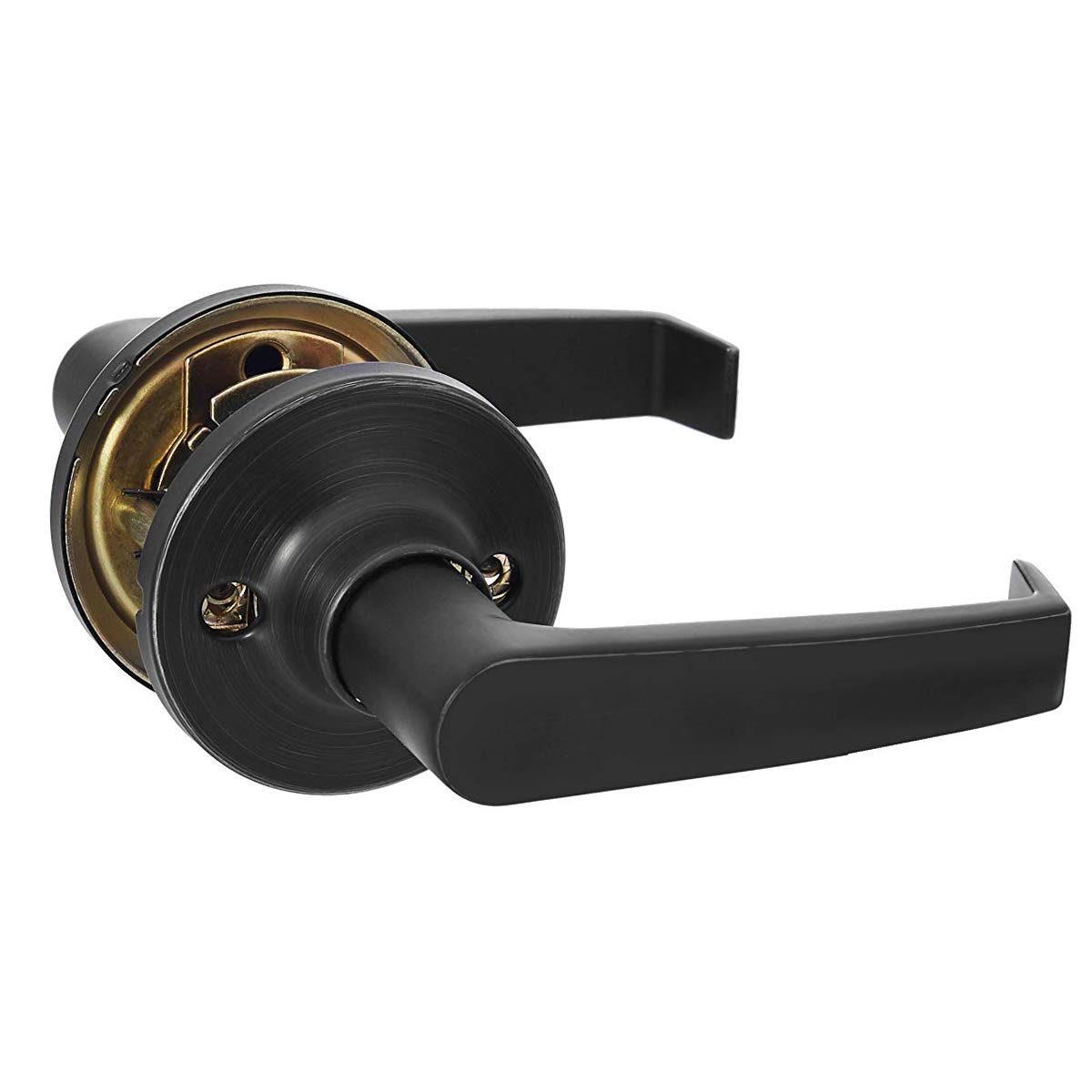 AmazonBasics Passage Lever - Hook - Matte Black