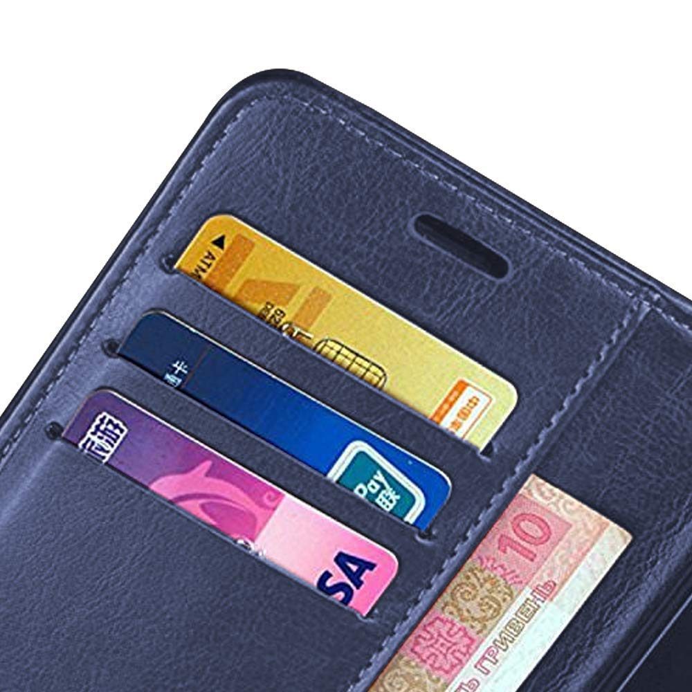 Amazon Brand - Solimo Flip Leather Mobile Cover (Soft & Flexible Back case) for Samsung Galaxy M31 (Blue)