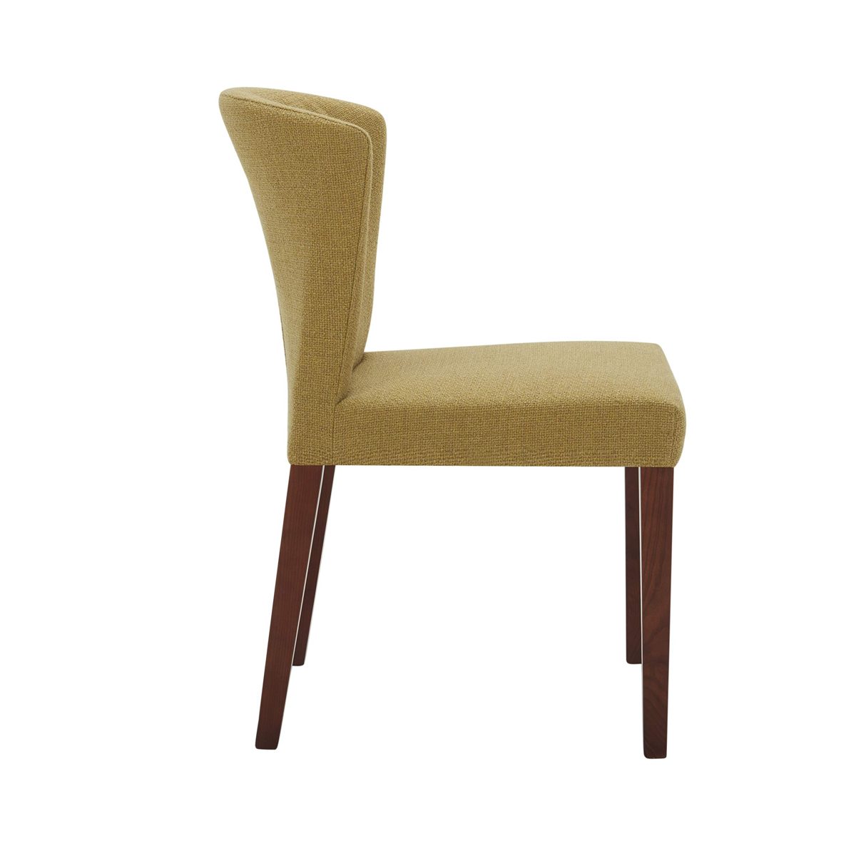 Amazon Brand – Rivet Eli Modern Curved-Back Dining Chair, Set of 2, 19.3"W, Lemongrass