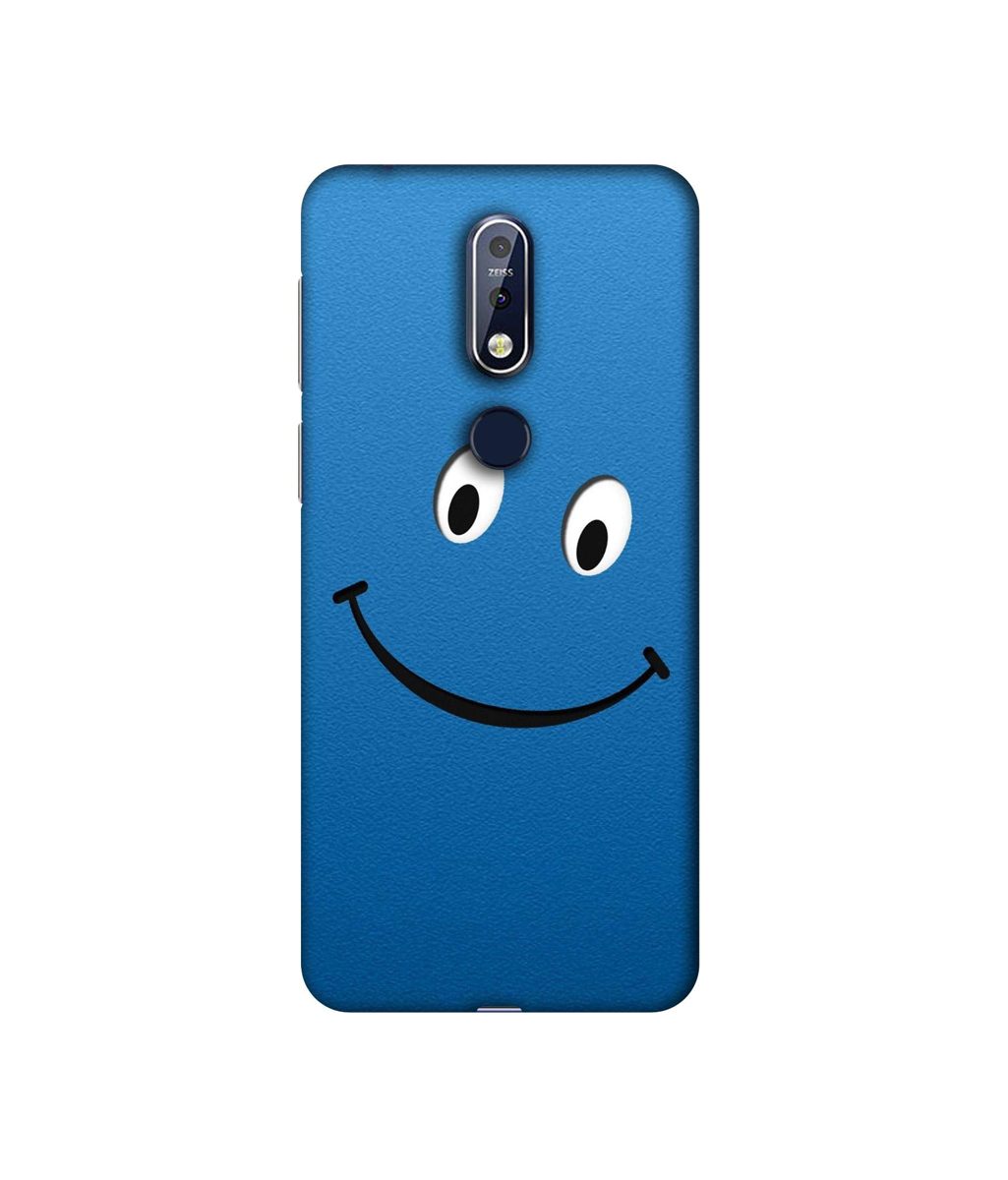 Amazon Brand - Solimo Designer Happy 3D Printed Hard Back Case Mobile Cover for Nokia 7.1