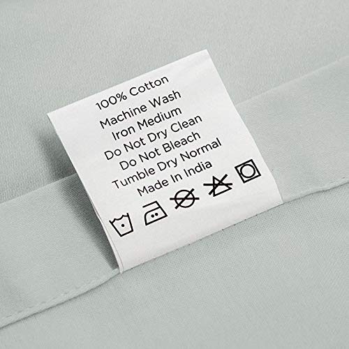 UMI 100% Cotton Plain Sateen Quality Flat Sheet