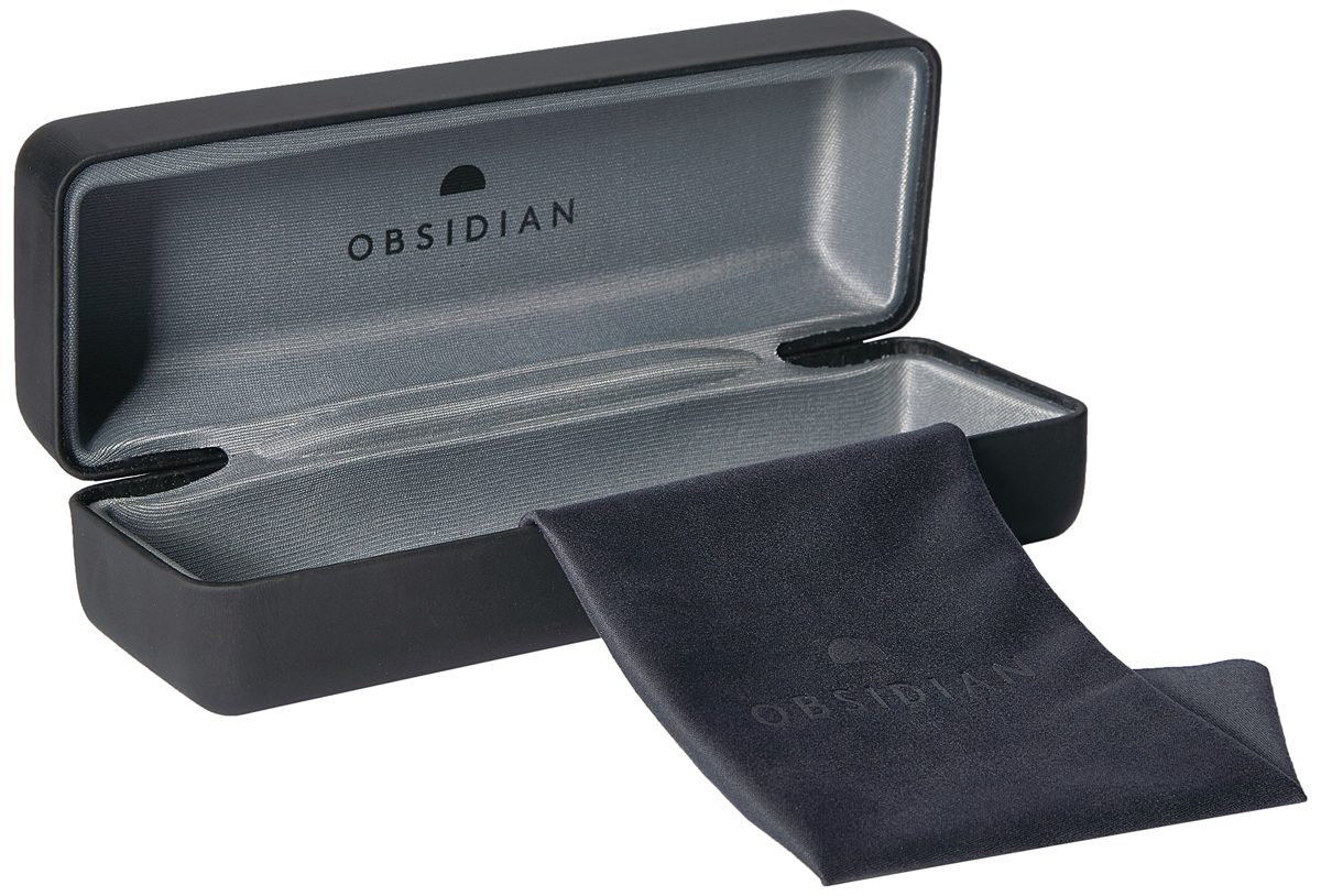 Obsidian Sunglasses for Women Fashion Round Frame 09, Matte Black/Gunmetal, 54 mm