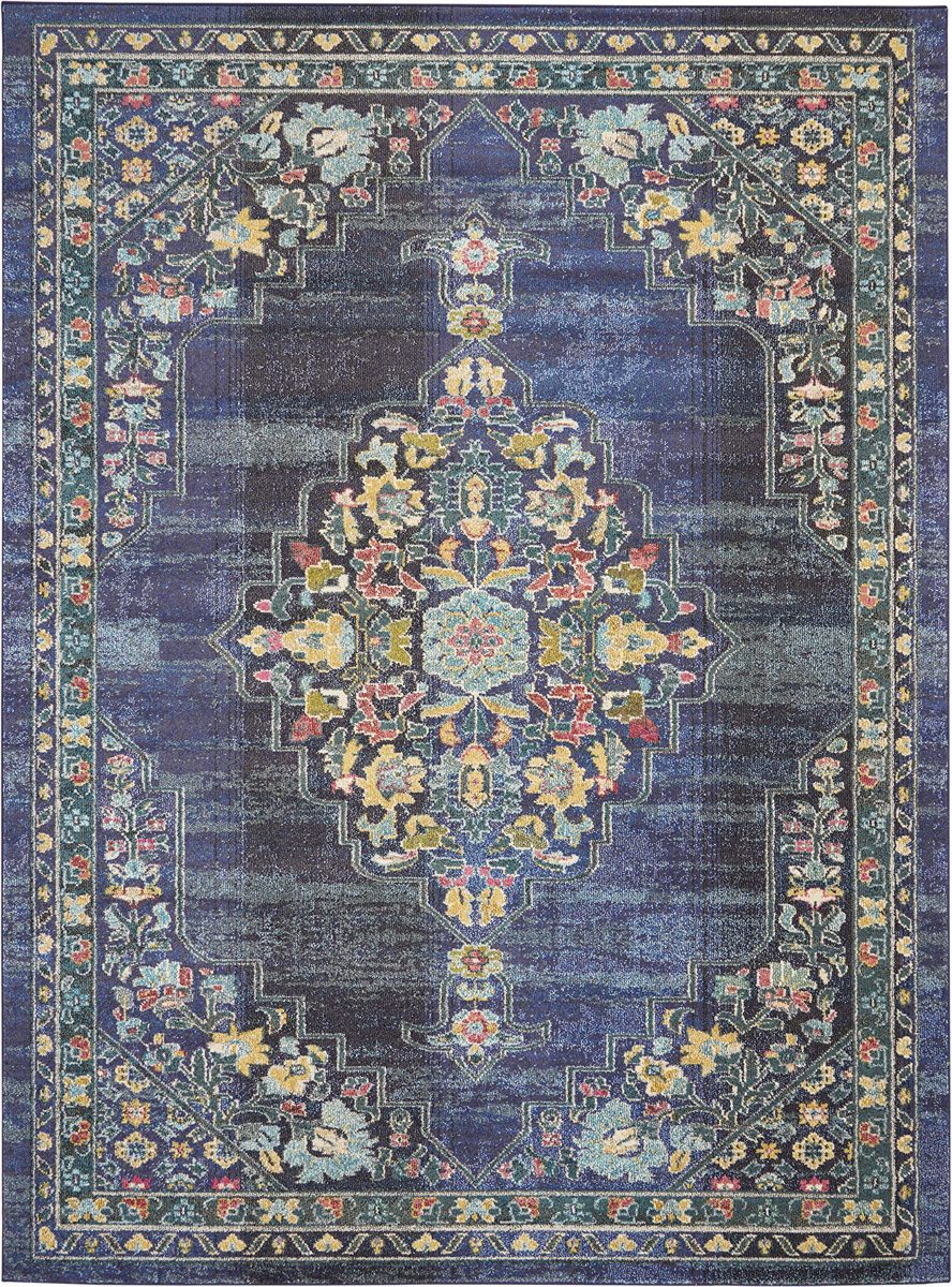 Stone & Beam Rug, 8'9" x 11'9", Blue, Navy, Multicolor