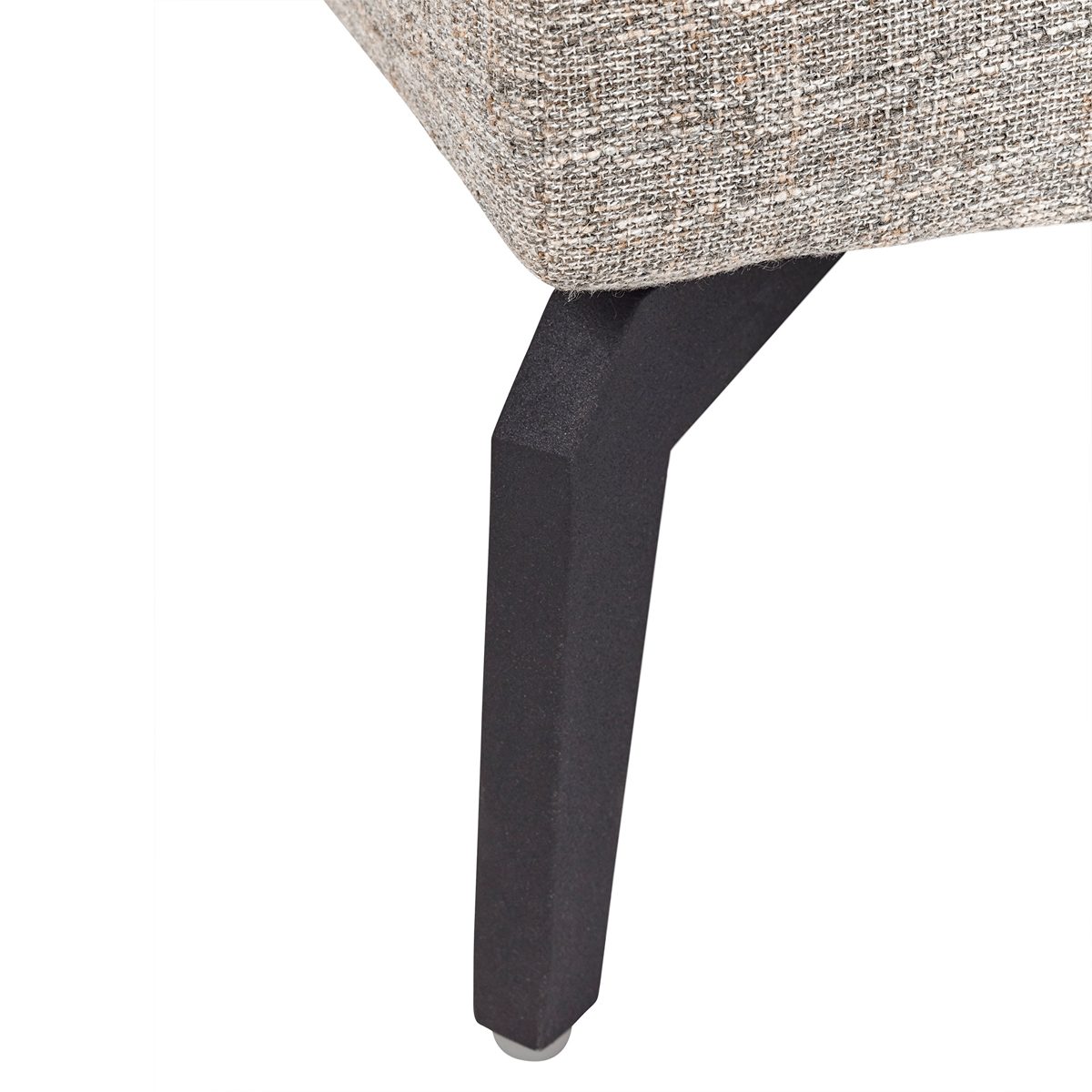 Amazon Brand – Rivet Kaden Mid-Century Modern Leather Ottoman, 31"W, Light Grey
