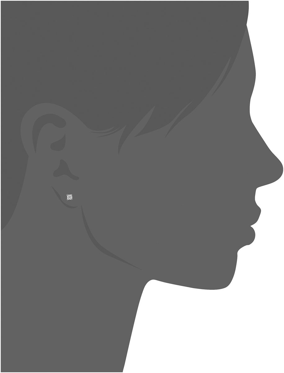 10k White Gold Princess-Cut Diamond Stud Earrings (1/4 cttw)