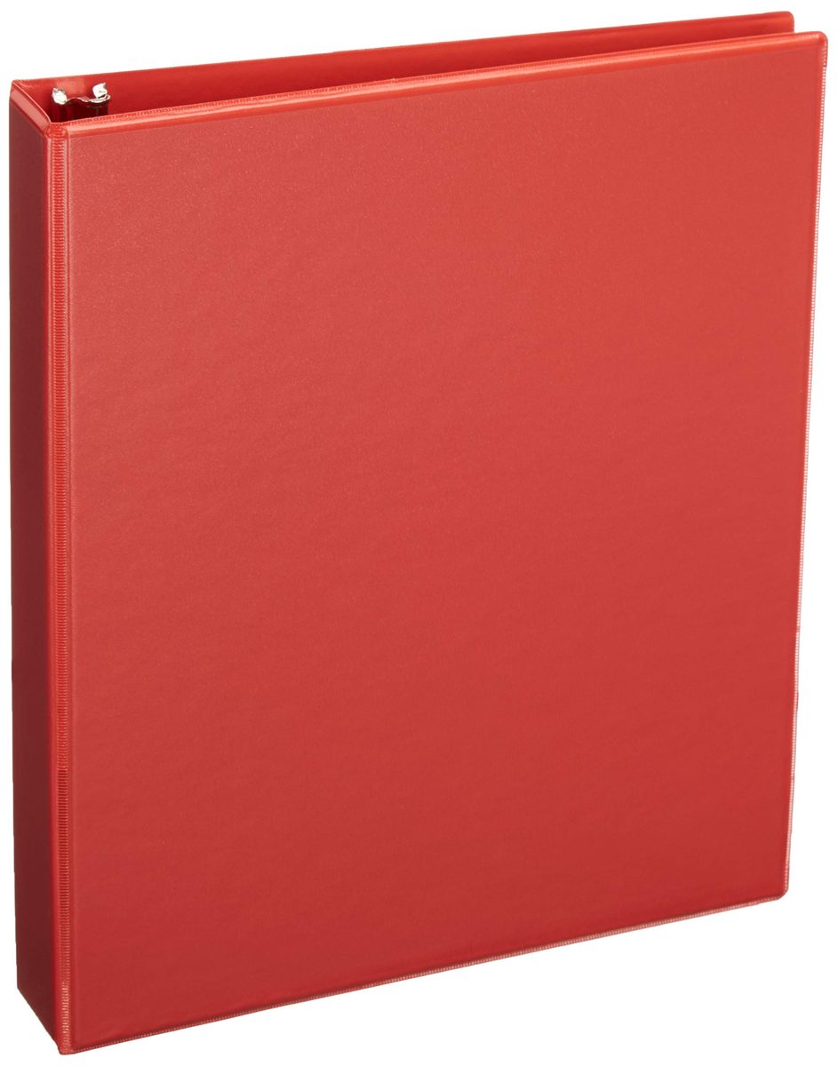 AmazonBasics 1.5-Inch Round Ring Binder, Mixed, View, 4-Pack (Renewed)