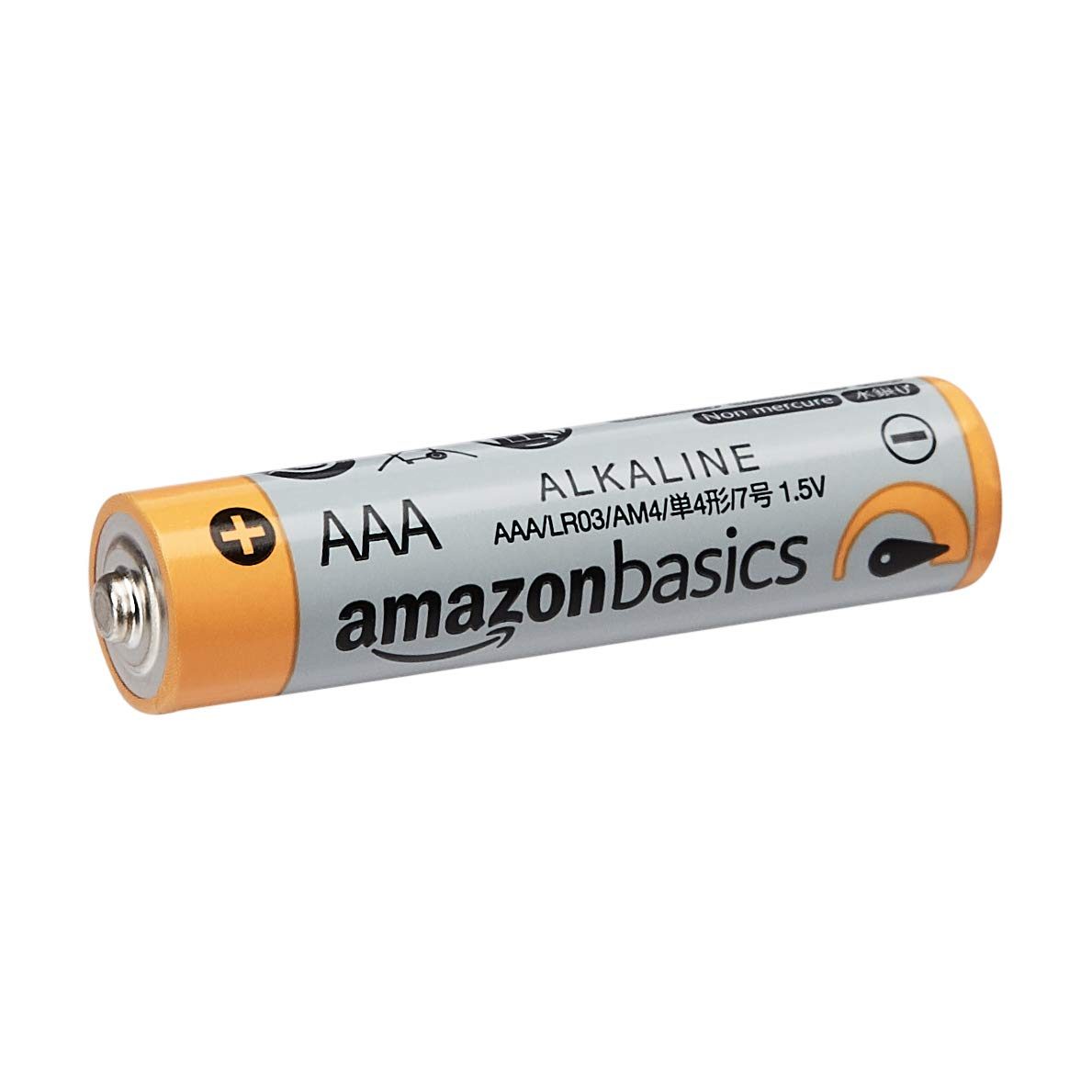 AmazonBasics AAA 1.5 Volt Performance Alkaline Batteries - Pack of 4