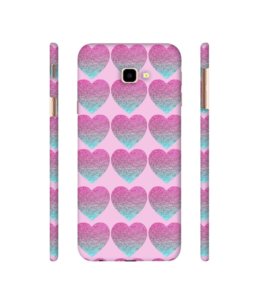 Amazon Brand - Solimo Designer Sparkle Heart Texture 3D Printed Hard Back Case Mobile Cover for Samsung Galaxy J4 Plus