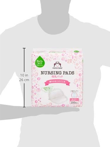[Amazon Brand] Mama Bear Breast Milk Pads, Light Type, 200 Sheets, 0 Months, Low - Normal, Soft to Wear