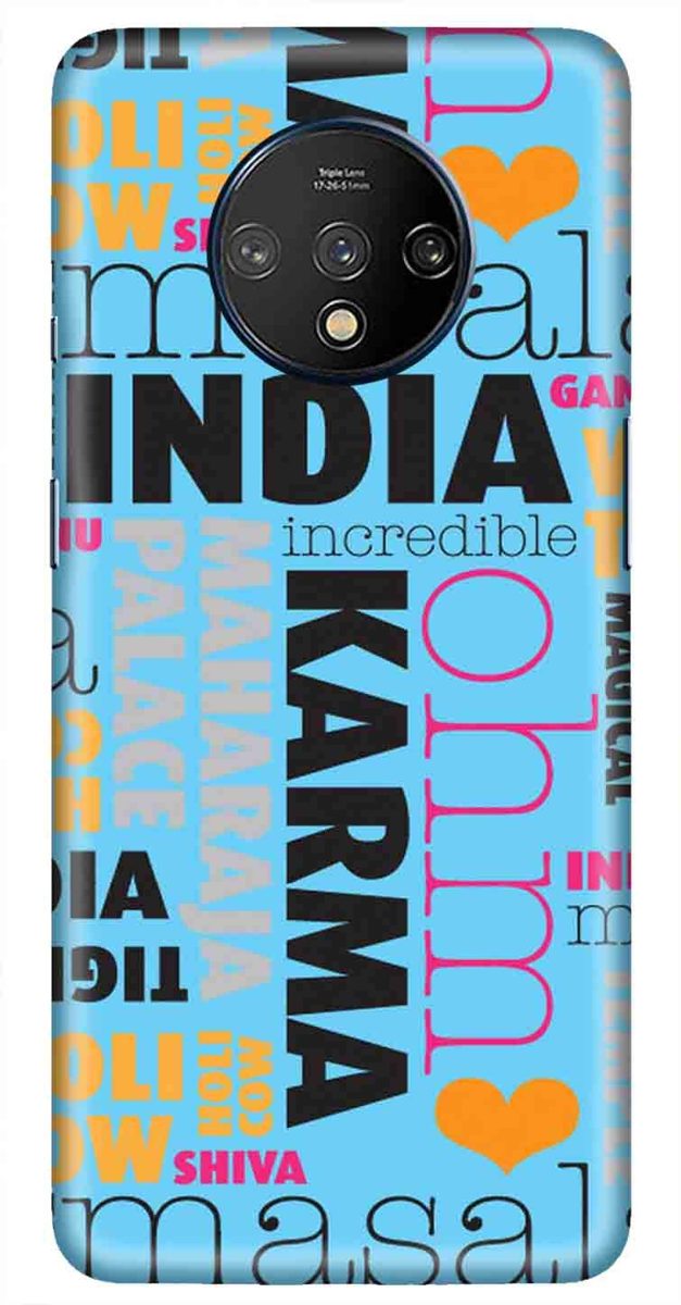 Amazon Brand - Solimo Designer Indian Theme Design 3D Printed Hard Back Case Mobile Cover for OnePlus 7T
