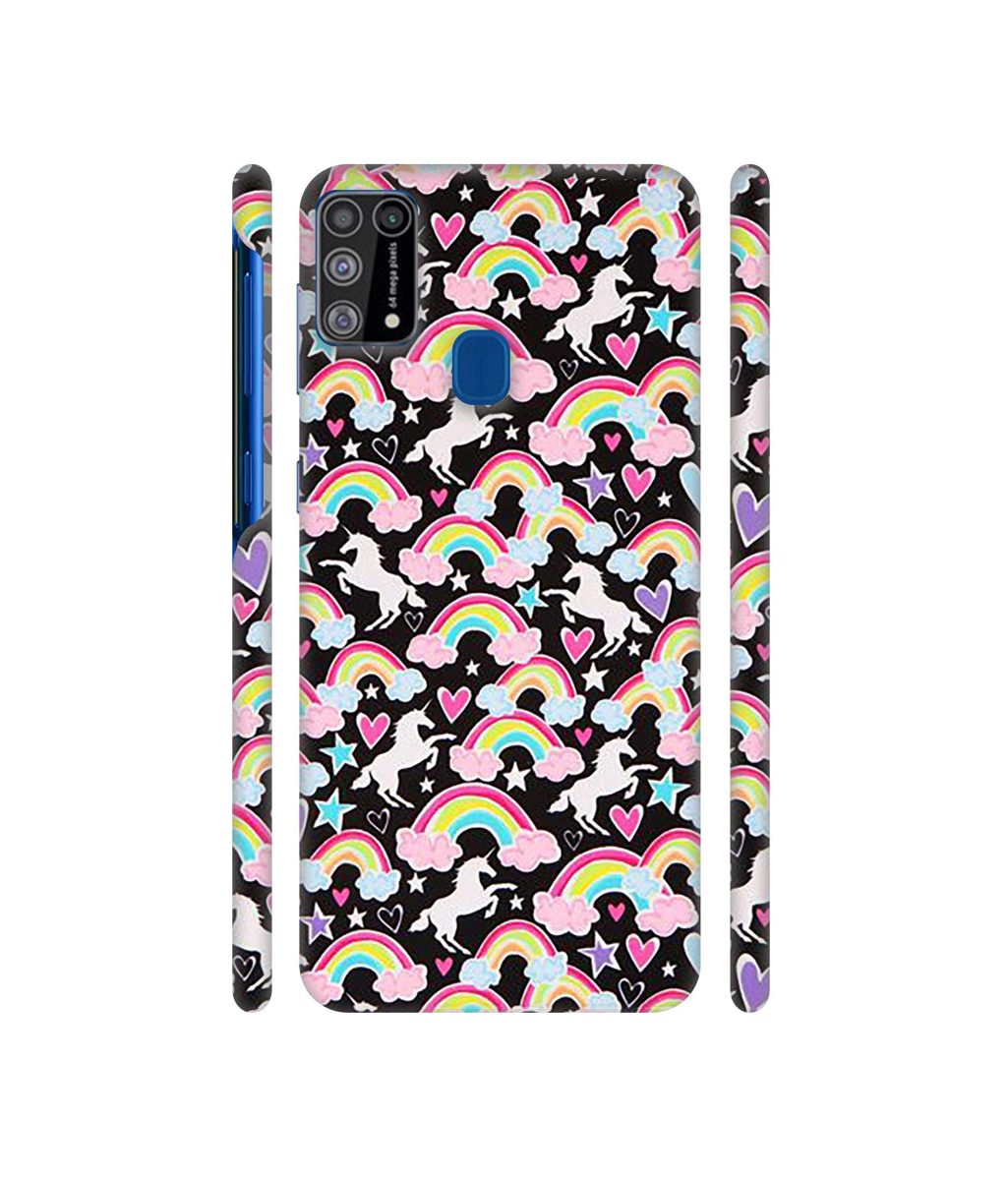 Amazon Brand - Solimo Designer Unicorn Texture 3D Printed Hard Back Case Mobile Cover for Samsung Galaxy M31