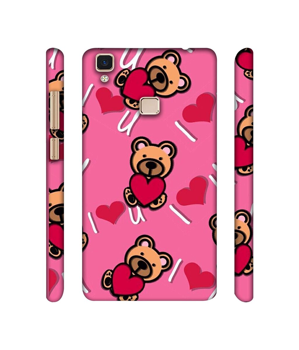 Amazon Brand - Solimo Designer Heart Holding Bear 3D Printed Hard Back Case Mobile Cover for Vivo V3 Max