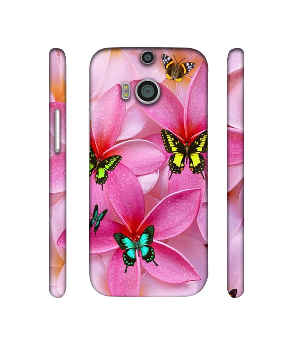 Amazon Brand - Solimo Designer B-Butterflies 3D Printed Hard Back Case Mobile Cover for HTC One M8