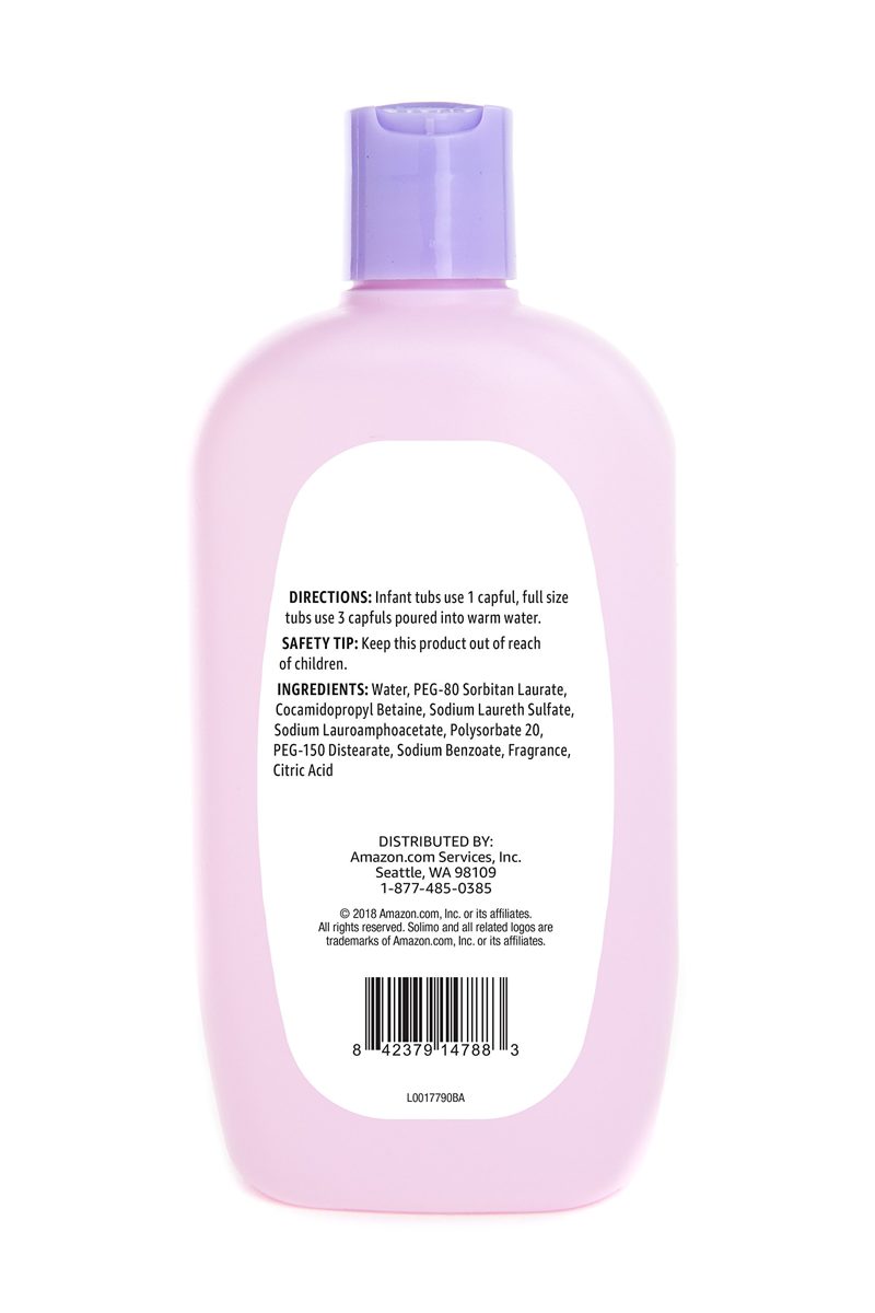 Amazon Brand - Solimo Night-Time Baby Bath, 15 Fluid Ounce