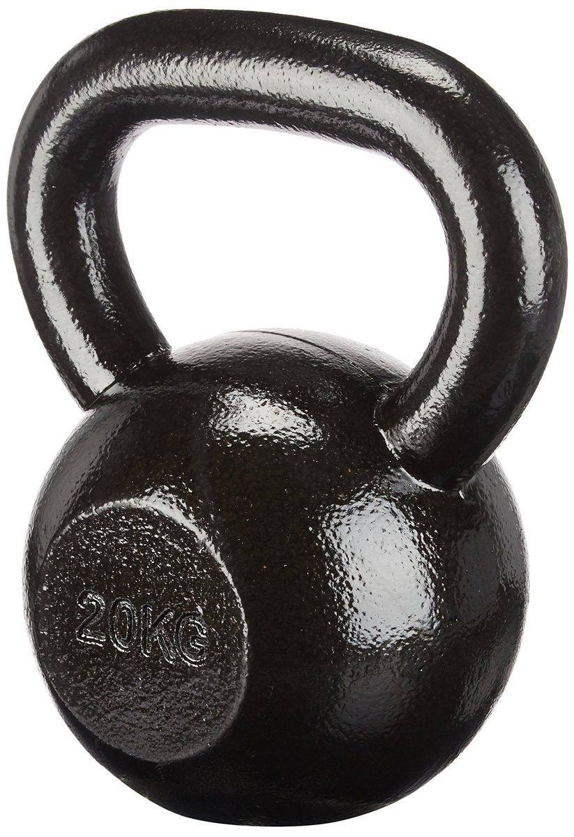 AmazonBasics Cast Iron Kettlebell (Various Sizes from 4 kg to 20 kg), 20 Kg