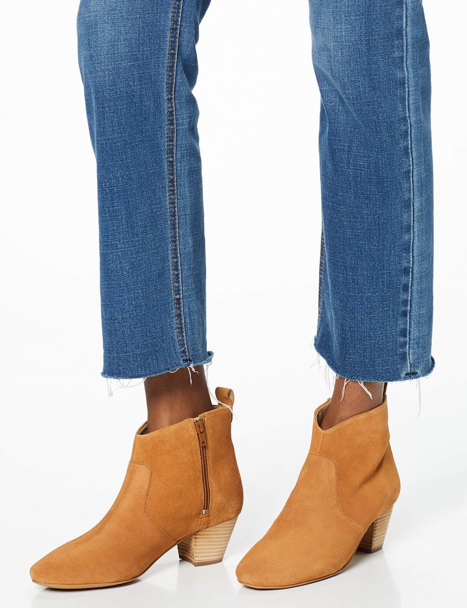 Amazon Brand - find. Women's Ankle Boots, Brown Caramel), US 5