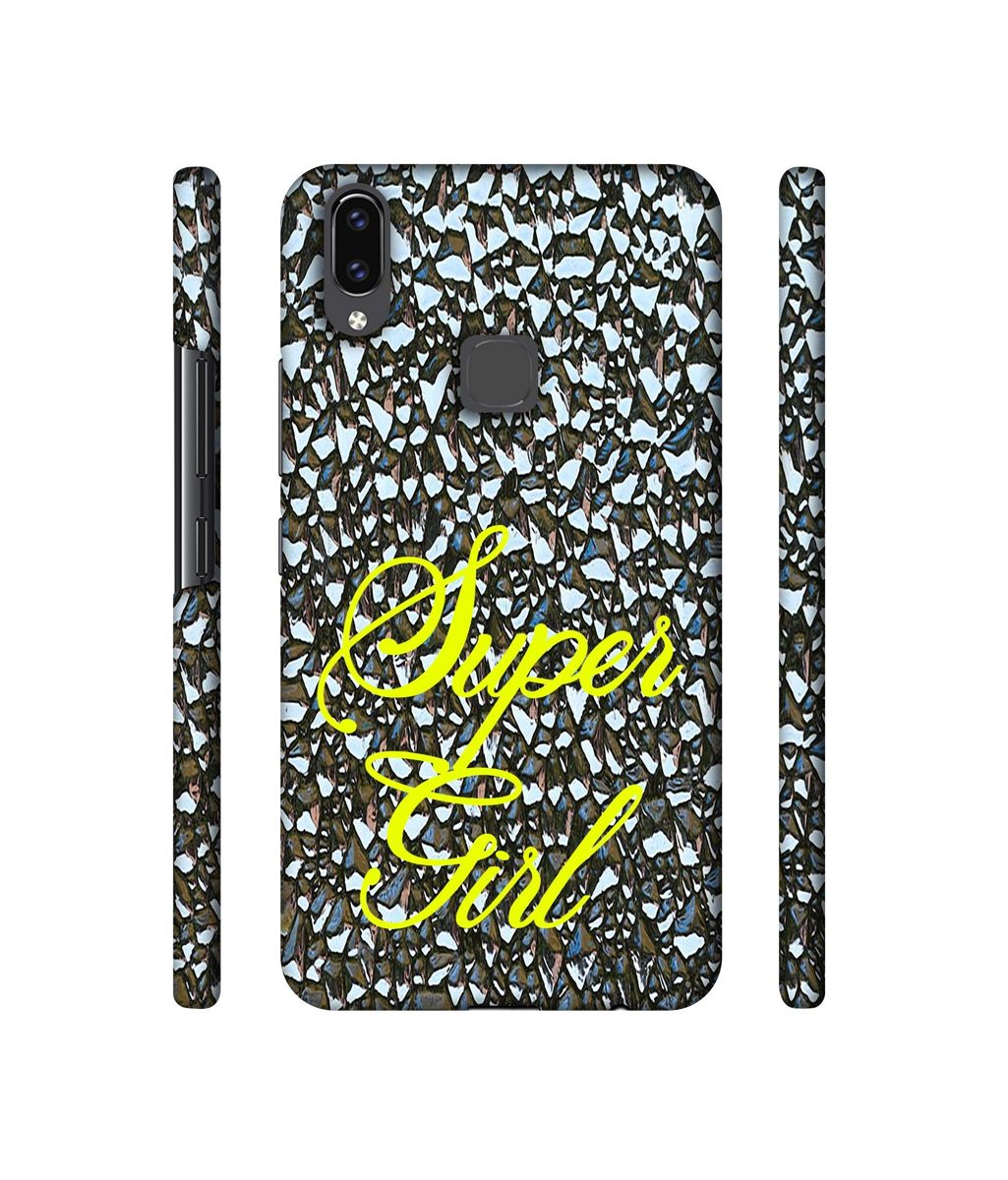Amazon Brand - Solimo Designer Super Girl On Foil 3D Printed Hard Back Case Mobile Cover for Vivo V9 / V9 Pro