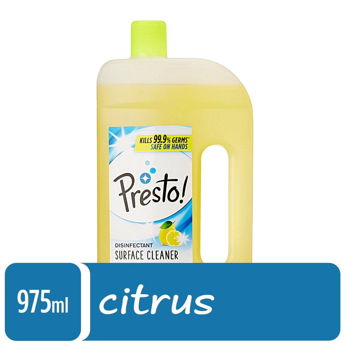 Amazon Brand - Presto! Disinfectant Floor Cleaner Citrus 975 ml with Presto! Disinfectant Floor Cleaner Floral 975 ml