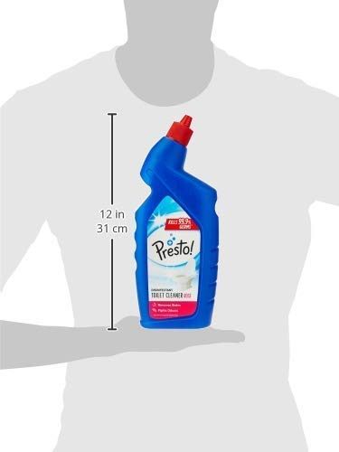 Amazon Brand - Presto! Disinfectant Toilet Cleaner, Rose - 1 L (Pack of 2)
